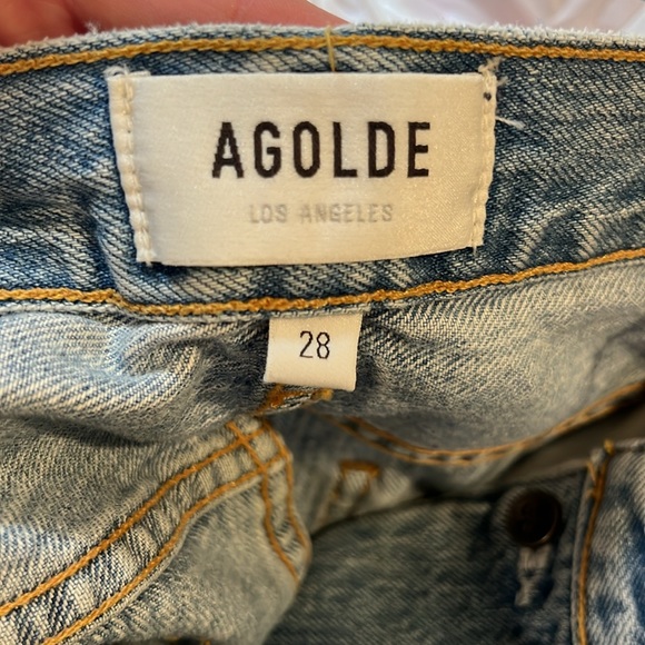 NWT Agolde Criss Cross Upsized Jean in Suburbia - Picture 11 of 12